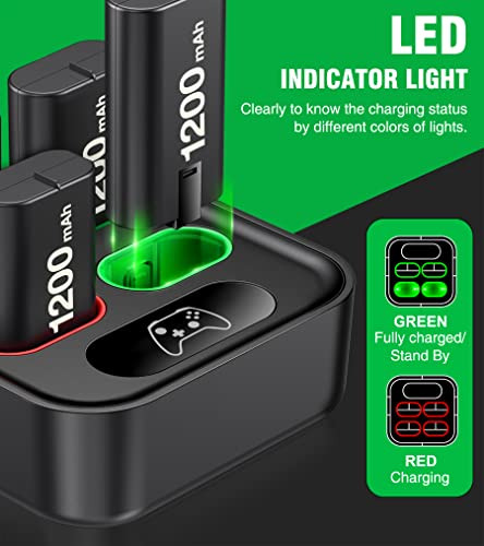 Pack De 4 Baterias Recargables - Xbox One, Xbox Series