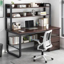 Comprar Escritorio Minimalista Con Librero Con Repisas 120cm Moderno