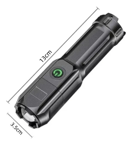 Linternas Tácticas Superbrillantes Recargables Usb 2