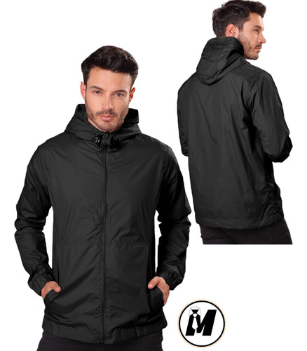 Chaqueta Hombre Rompevientos Deportiva Impermeable Invierno Con Capota Capucha Moda Masculina Liviana Urbana Ropa De Calle Calidad Premium