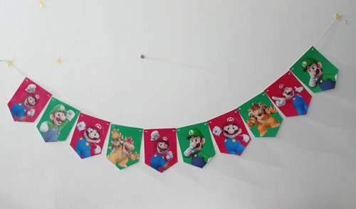 Imagen 10 de 10 de Platos Mario Bros Cumpleaños Decoración