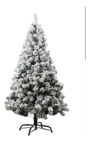 Arbol  Navidad Artificial Nevado 180cm Patas Metal