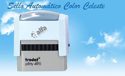 Sellos Automaticos Trodat 4911  - 6 Colores Pastel, 38x14mm