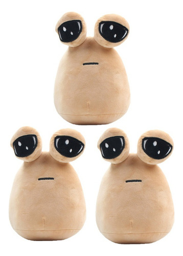 3pcs Sin Emoción Alien Pou Furdiburb Muñeco Peluche Juguete