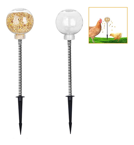 Qotang 2 Pcs Alimentador Lento De Pollo, Comedero De Pollo