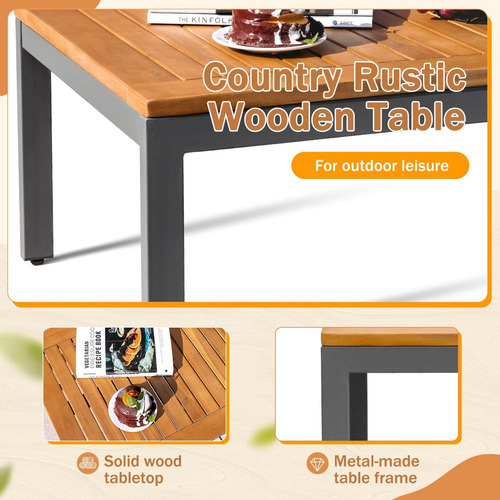 Sala Para Jardin 4 Pcs Estructura Beige