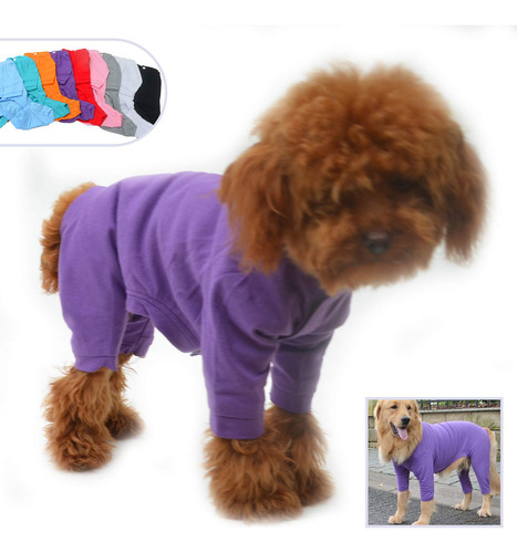 Lovelonglong - Pijama Ligera De Algodn Puro Para Perro, Con