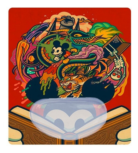 Pad Mouse Ilustraciones Vintage Retro Personalizado Con Gel