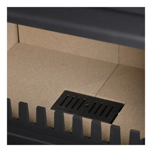 Salamandra Chimenea Insertable A Leña Bosca 650 Black Vision
