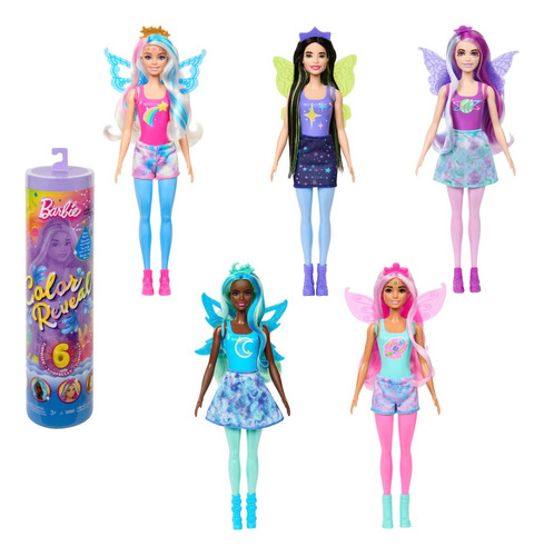 Barbie Color Reveal Rainbow Galaxy 6 Sorpresas Original Matt