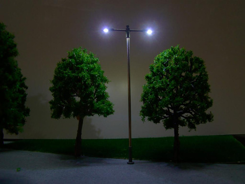 Modelo 10x Luces Led De Doble Cabeza Poste De Lámpara De La