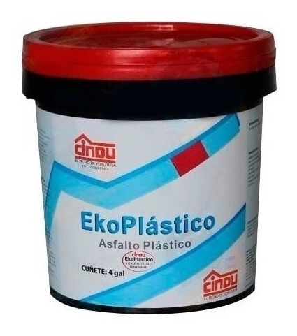 Asfalto Plastico Cuñete Cindu Ekoplastico Para Teja Y Manto 
