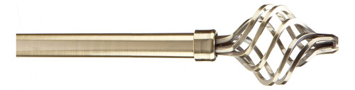 Details Modern Twist 86-120 Barra Cortina Laton Antiguo