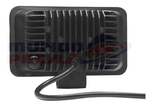 Farol De Milha Universal Retângulo 24w 8 Leds 6000k 12v 24v
