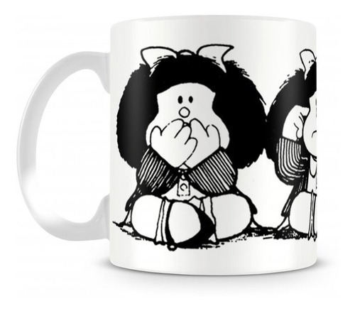 Caneca Mafalda P&b