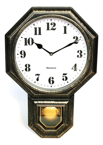 Reloj De Pared De Mini Pendulo De Hierro Oscuro De Hierro Os