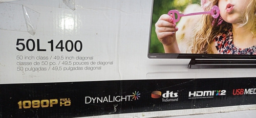 Imagen 7 de 10 de Televisor 50 Toshiba 50l1400u Led Pantalla Partida Nuevo