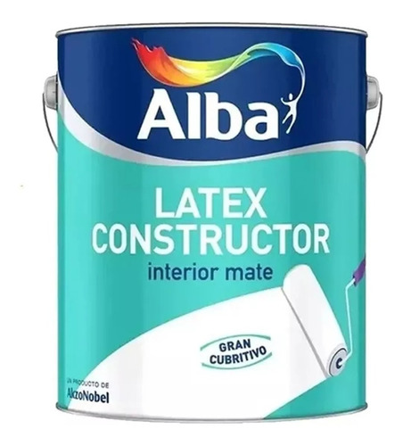 Pintura Interior Alba Lavable Constructor Pared X 20 Litros