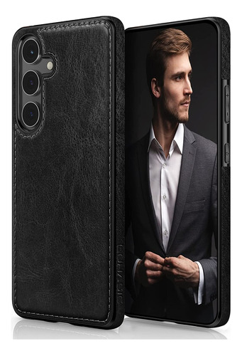 Funda Samsung Galaxy A54 5g Cuero Pu De Lujo - Negro