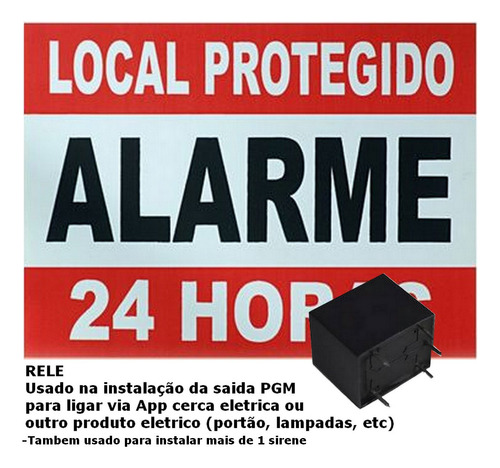 Alarme Intelbras Amt 2018e Disc App 5 Sensor Porta + Corneta