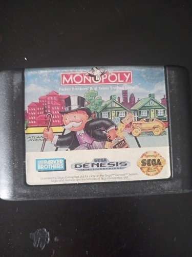 Cartucho Monopoly Sega Genesis