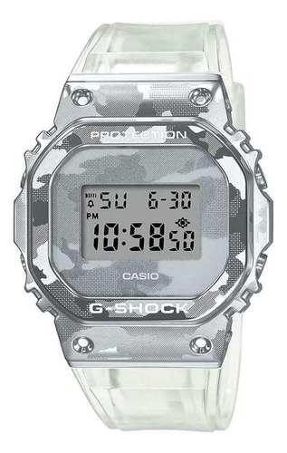 Relógio Casio G-shock Gm-5600scm-1dr Metal Covered Skeleton