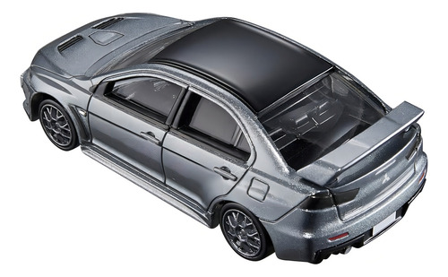 Tomica Premium 02 Mitsubishi Lancer Evolution Takara Tomy Color Gris