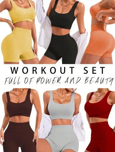 Conjunto Deportivo Short Biker Push Up Levanta Cola +top Gym