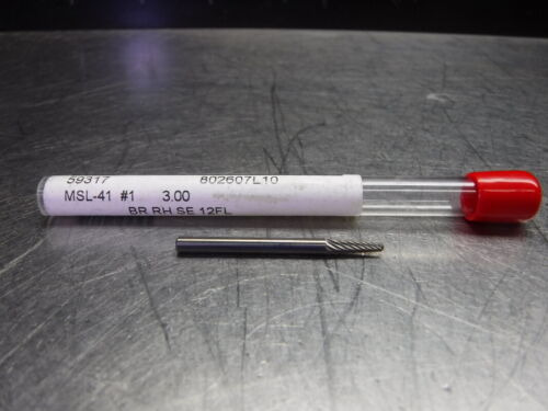 Fullerton Tool 3mm Solid Carbide Single Cut Burr 12 Flut Yyz