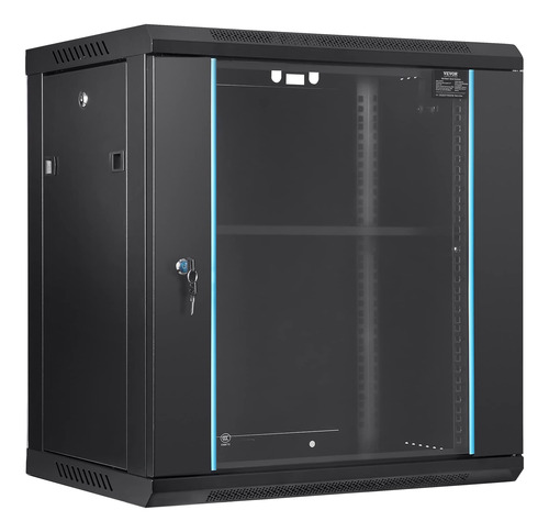 Gabinete Red Montaje Pared 12u Rack Servidor 15.5  Capacidad