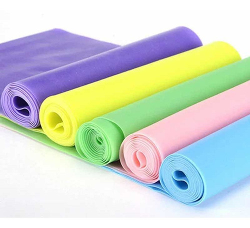 Imagen 3 de 6 de Bandas Elasticas Yoga Pilates Aerobics Fitness 1.5m