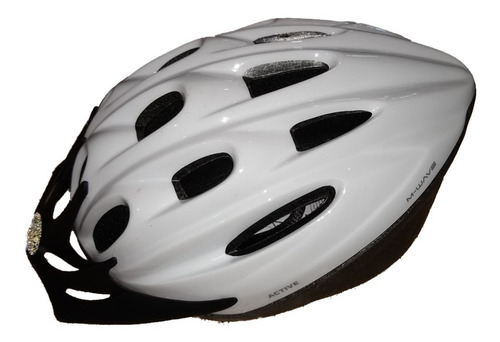 Casco Proteccion Ciclismo Bici Mwave Ajustable - Olivos Color Blanco Talle L