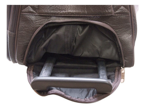 Imagem 5 de 6 de Bolsa De Viagem Com Rodinhas Puxador Mala Sacola Alça Mão