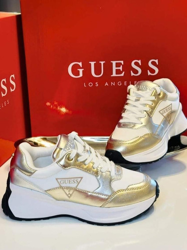 Tenis Guess 25 Mx Original Dorados 