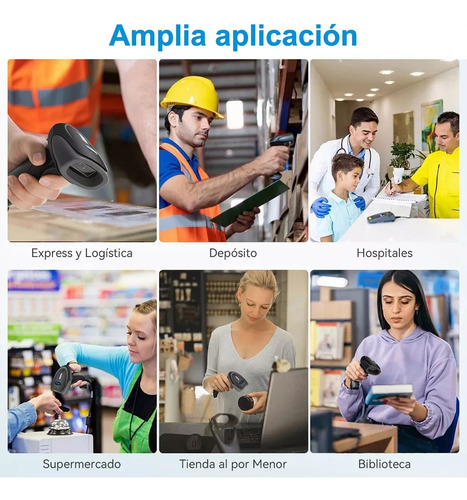 2.4g Lector De Código De Barras 1d/2d Lector Qr Inalámbrico