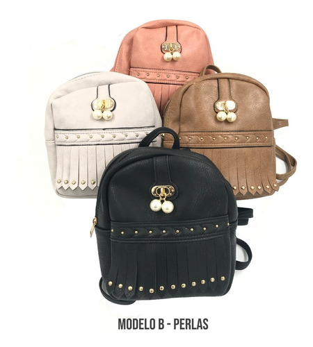 Mochila Con Perla Mini Colores / Mujer / Niña / Amare 