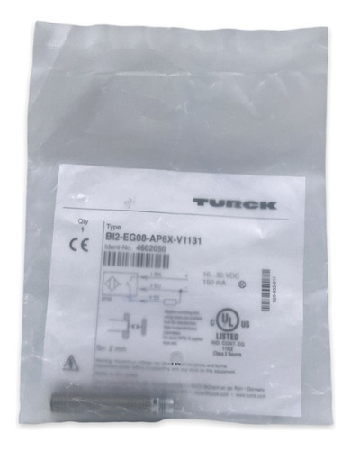 Bi2-eg08-ap6x-v1131 Turck Sensor Inductivo