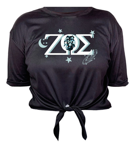 Playera Zoe Dama Mujer Anudada Ajustable Música