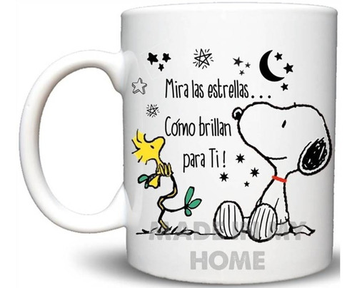 Taza 15 Onzas Snoopy  Charlie Brown San Valentín Enamorados