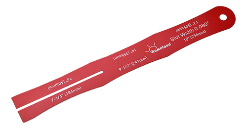 Regla Doble R110 Red String Action Gauge Para Guitarra Y Uke