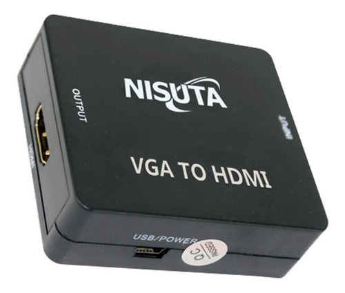 Conversor De Vga + Audio 3.5mm A Hdmi 1080p Nscovghd3