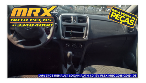 Sucata Renault Logan Auth 1.0 3cc Flex 2019 Pecas