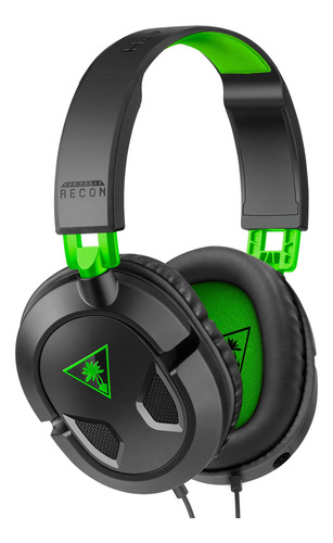 Audífonos Turtle Beach Earforce Recon 50x Ps4 / Pc Color Negro/verde