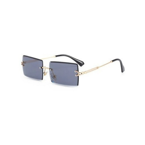 Lentes Sol Moda Mujer Vintage Corte De Diamante Rectangular