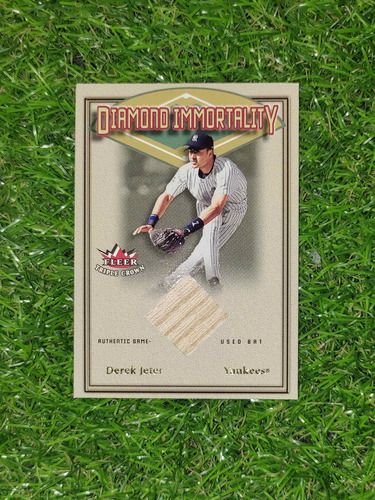 Cv Derek Jeter Memorabilia Bate 2002 Fleer Diamond Yankees