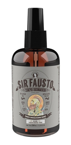 Tonico Para Barba Sir Fausto Fortalecedor Antioxidante 200ml