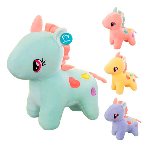 Unicornio Pony Peluche 23 Cm Corazón Amor Kawaii
