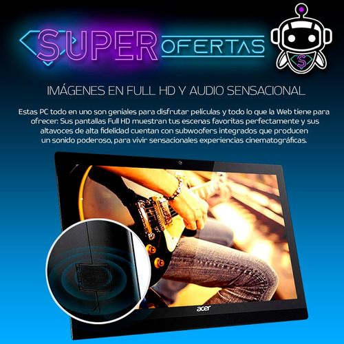 Acer Todo En Uno All In One = I3 4gb Ram + 1tb + Regalos !!