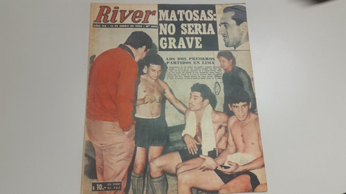 Revista River N° 1001 13/1/64 River Sporting Cristal De Perú