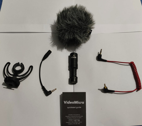 Micrófono Rode VideoMicro condensador cardioide negro